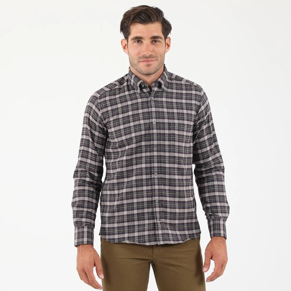 Ανδρικό πουκάμισο DORS γκρι 3 Ανδρικό πουκάμισο DORS γκρι