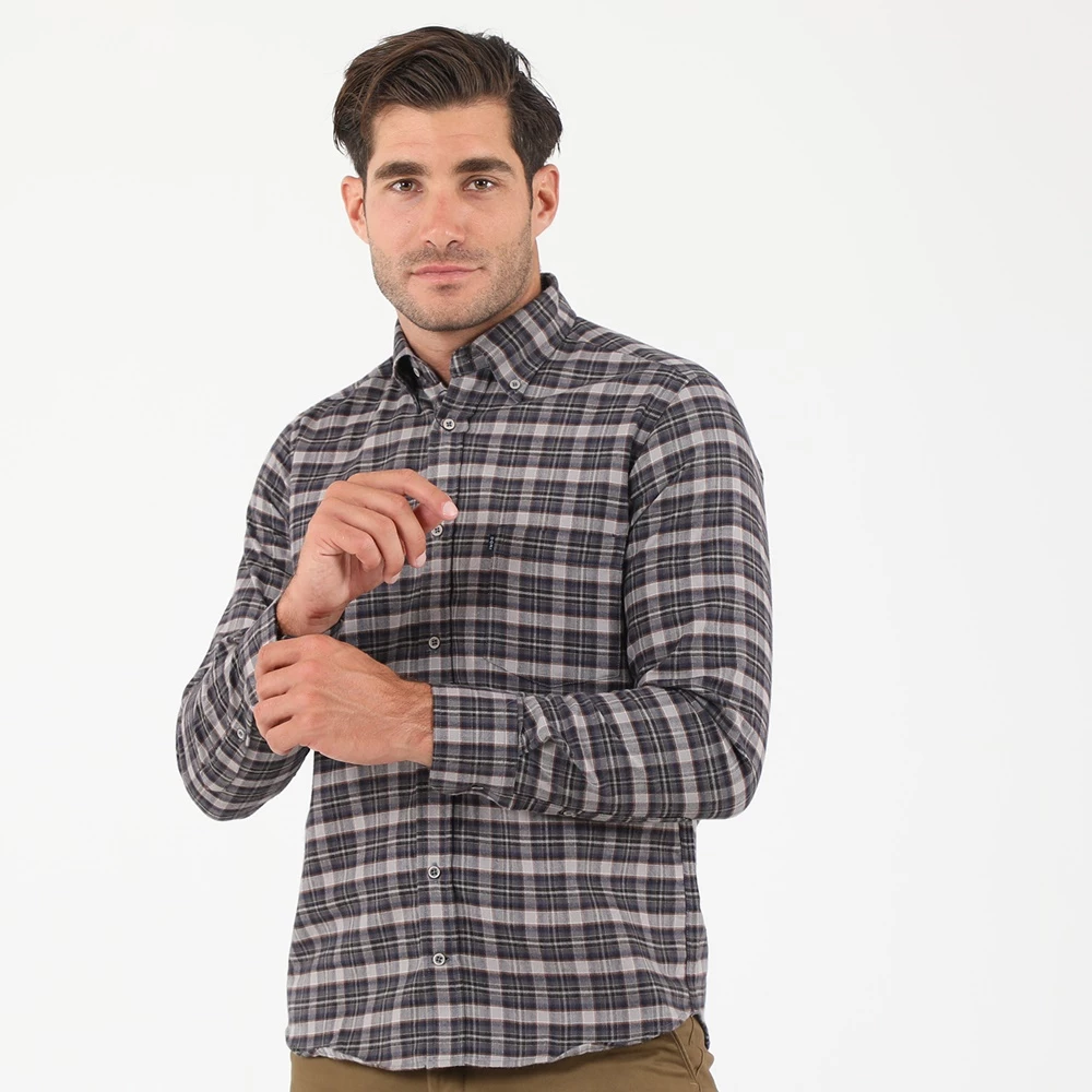 Ανδρικό πουκάμισο DORS γκρι 4 Ανδρικό πουκάμισο DORS γκρι - Image 2