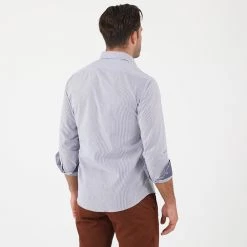 Ανδρικό πουκάμισο DORS ριγέ λευκό μπλε -Πλεκτά-Ζακέτες Εκπτώσεις 1853401.0 0010 3 dors ανδρικό πουκάμισο dors ριγέ λευκό μπλε x1000