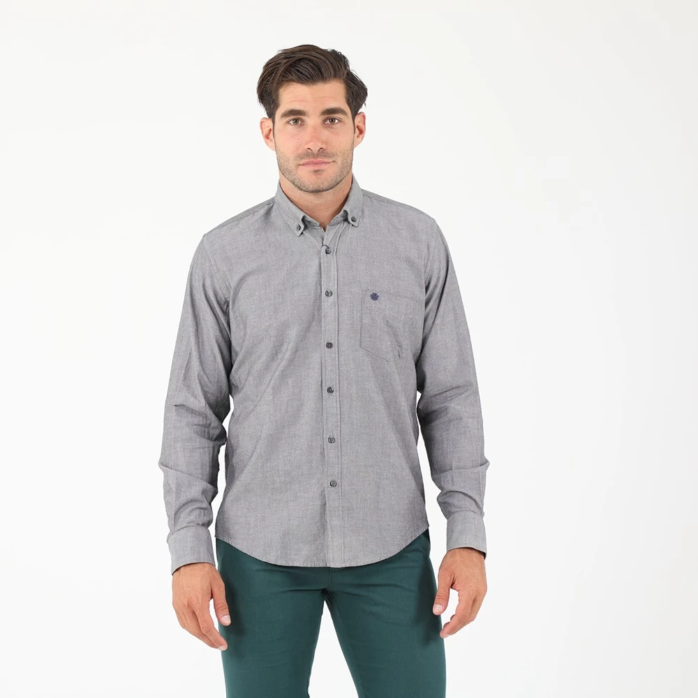 Ανδρικό πουκάμισο DORS γκρι 3 Ανδρικό πουκάμισο DORS γκρι