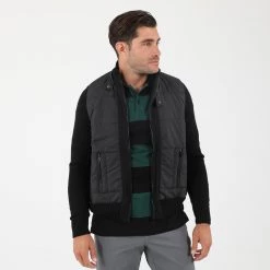 Ανδρική πλεκτή ζακέτα DORS μαύρη