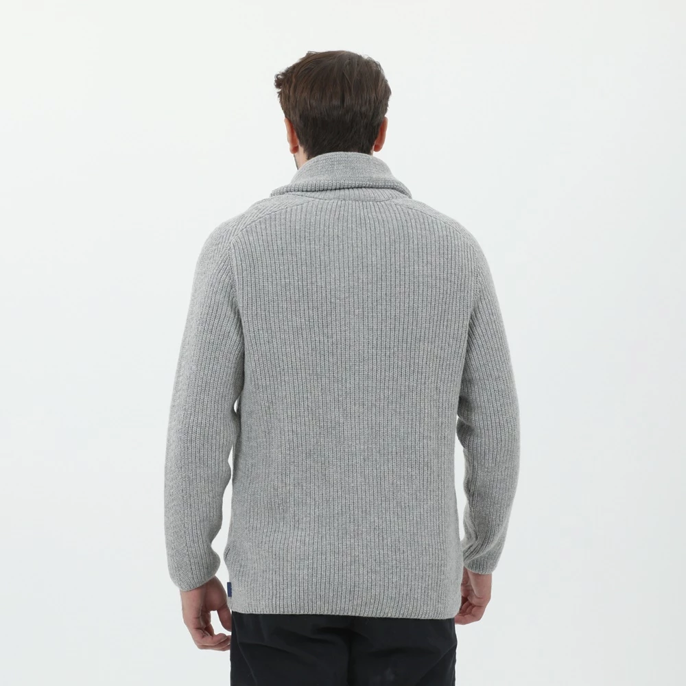 Ανδρική πλεκτή ζακέτα GANT TEXTURED WOOL BLEND γκρι 5 Ανδρική πλεκτή ζακέτα GANT TEXTURED WOOL BLEND γκρι - Image 3