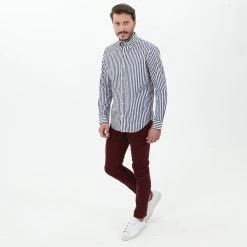 Ανδρικό πουκάμισο GANT G3010070 SHIRT LS λευκό γκρι ριγέ -Πλεκτά-Ζακέτες Εκπτώσεις 1853752.0 0021 4 gant ανδρικό πουκάμισο gant g3010070 shirt ls λευκό γκρι ριγέ x1000