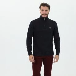 Ανδρική πλεκτή μπλούζα GANT G80000513 μπλε