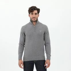 Ανδρική πλεκτή μπλούζα GANT G80000513 γκρι
