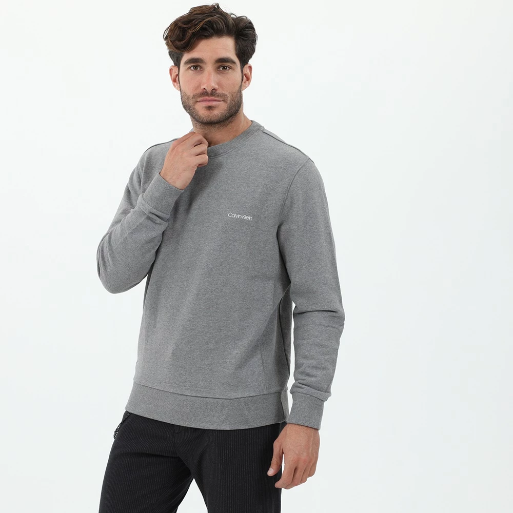 Ανδρική φούτερ μπλούζα CALVIN KLEIN JEANS K10K107031 LOGO γκρι 4 Ανδρική φούτερ μπλούζα CALVIN KLEIN JEANS K10K107031 LOGO γκρι - Image 2