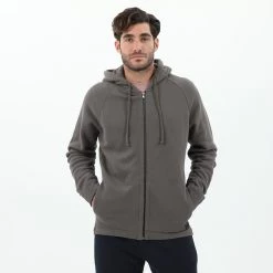 Ανδρική φούτερ ζακέτα DIRTY LAUNDRY ανθρακί