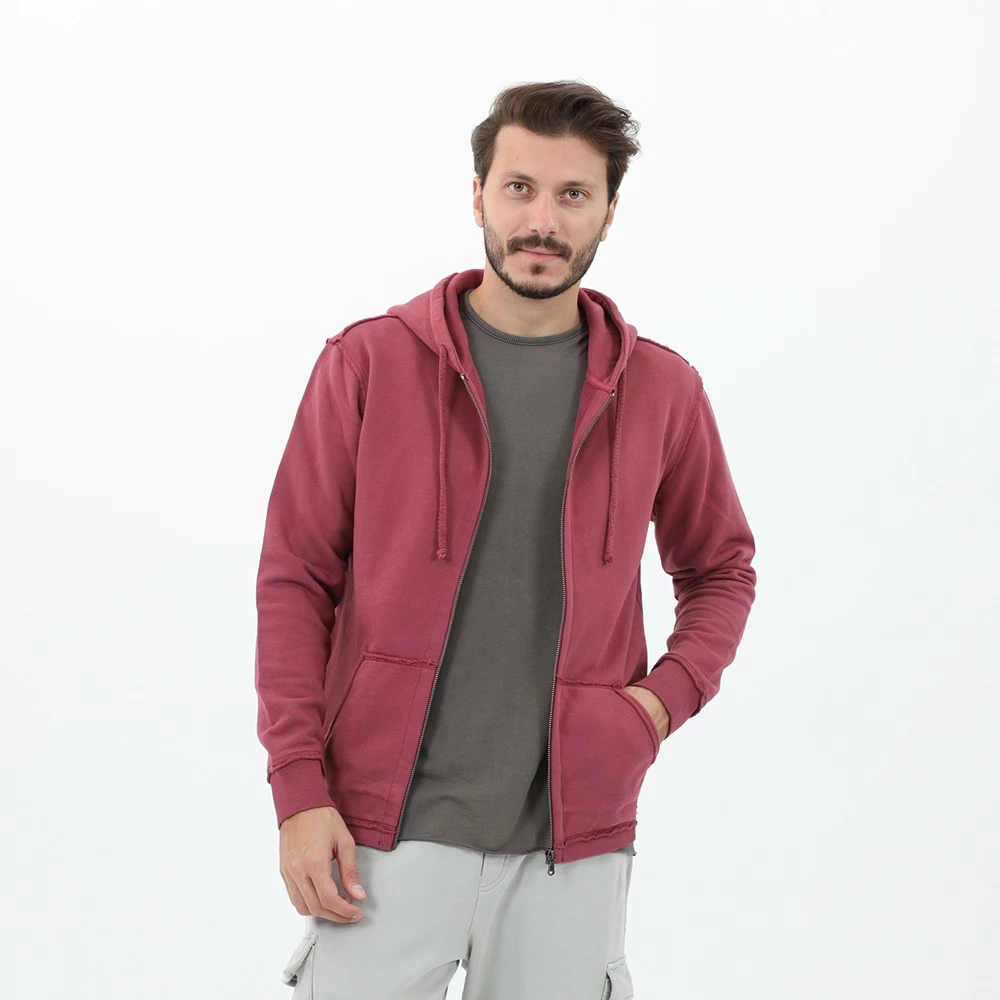 Ανδρική φούτερ ζακέτα DIRTY LAUNDRY κόκκινη 3 Ανδρική φούτερ ζακέτα DIRTY LAUNDRY κόκκινη