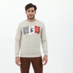 Ανδρική φούτερ μπλούζα CATAMARAN SAILWEAR μπεζ