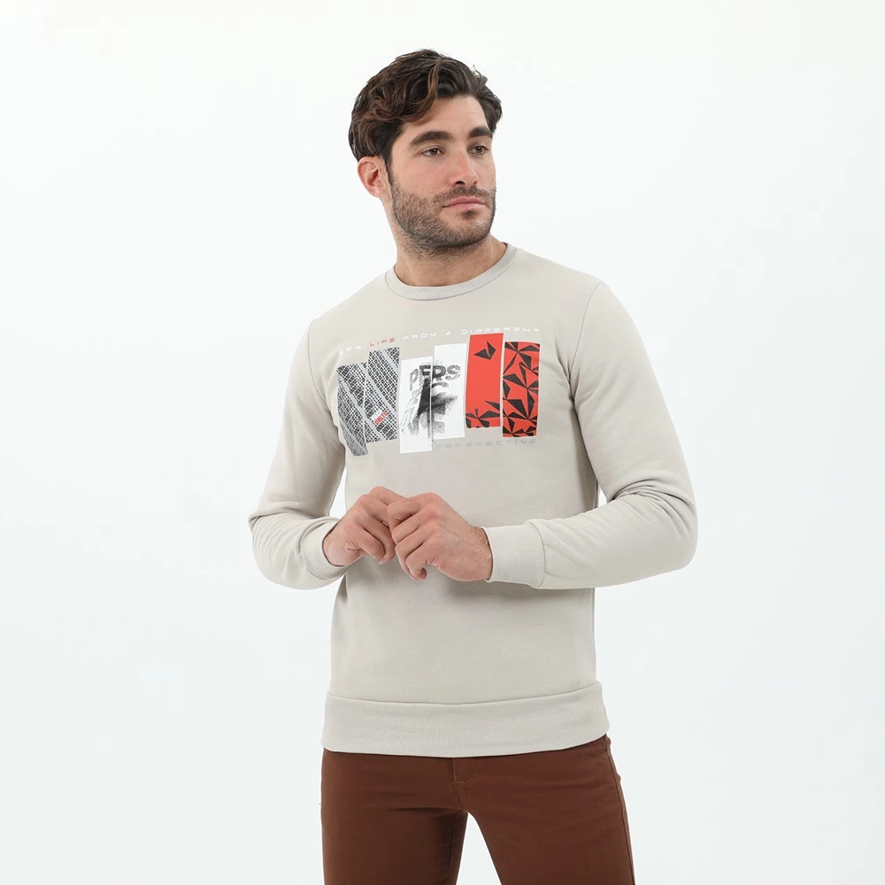 Ανδρική φούτερ μπλούζα CATAMARAN SAILWEAR μπεζ 4 Ανδρική φούτερ μπλούζα CATAMARAN SAILWEAR μπεζ - Image 2