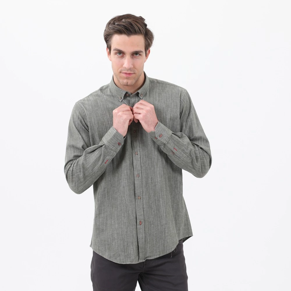 Ανδρικό πουκάμισο DORS γκρι 3 Ανδρικό πουκάμισο DORS γκρι