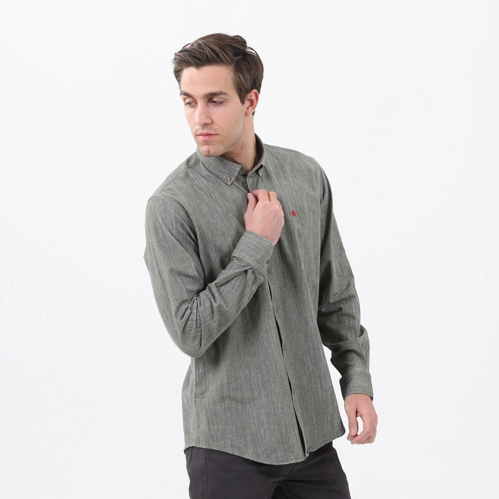 Ανδρικό πουκάμισο DORS γκρι 4 Ανδρικό πουκάμισο DORS γκρι - Image 2