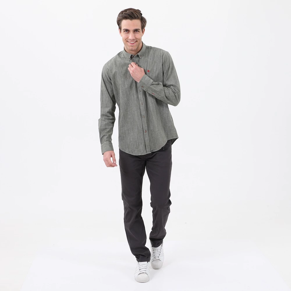 Ανδρικό πουκάμισο DORS γκρι 6 Ανδρικό πουκάμισο DORS γκρι - Image 4