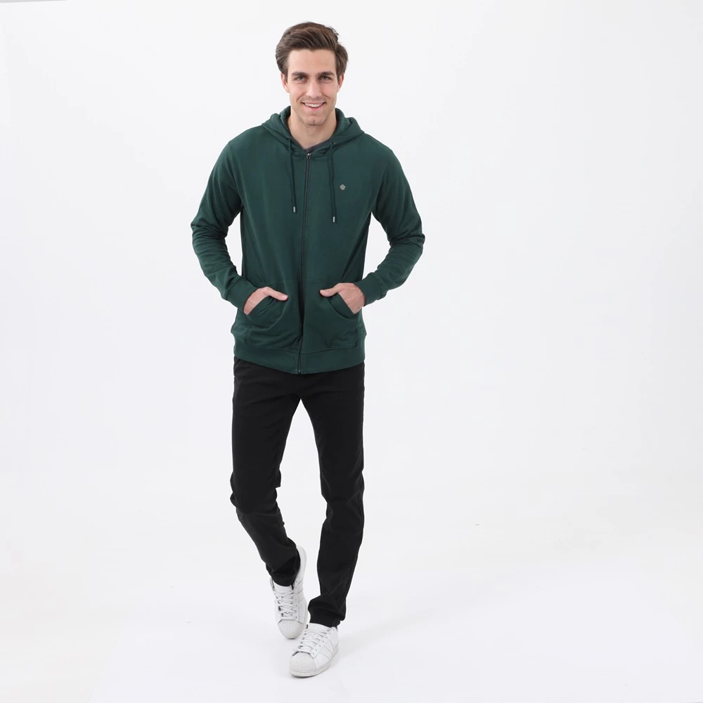 Ανδρική φούτερ ζακέτα DORS πράσινη 6 Ανδρική φούτερ ζακέτα DORS πράσινη - Image 4