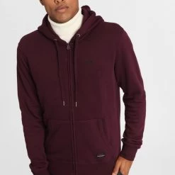 Ανδρική φούτερ ζακέτα FUNKY BUDDHA μπορντό