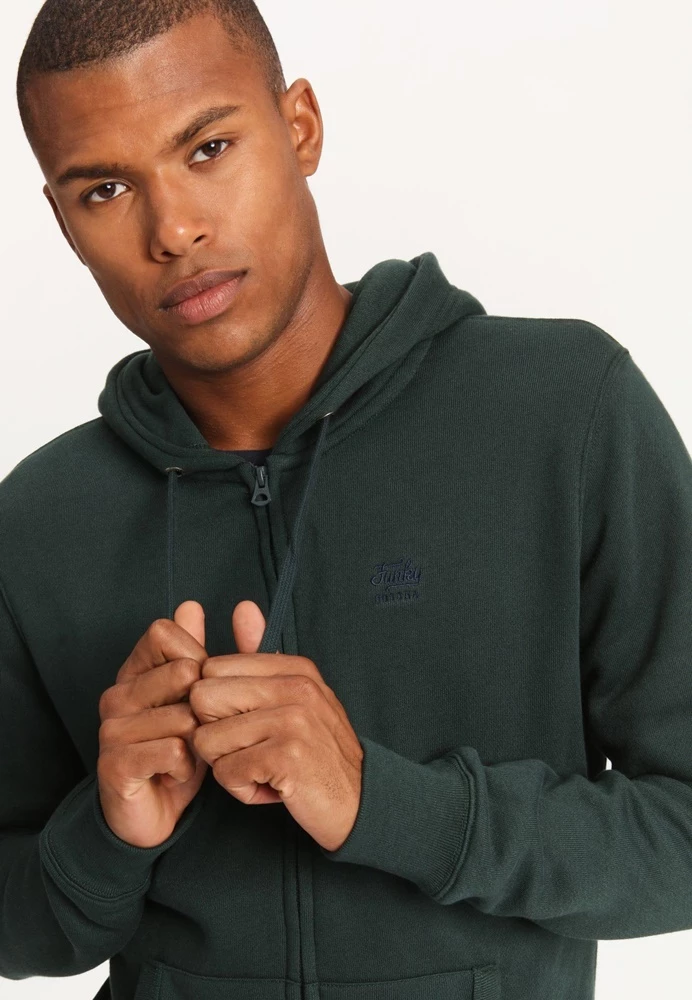 Ανδρική φούτερ ζακέτα FUNKY BUDDHA πράσινη 5 Ανδρική φούτερ ζακέτα FUNKY BUDDHA πράσινη - Image 3