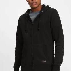 Ανδρική φούτερ ζακέτα FUNKY BUDDHA μαύρη