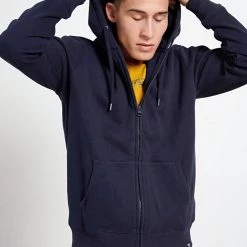 Ανδρική φούτερ ζακέτα FUNKY BUDDHA Essential σκούρο μπλε