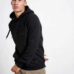 Ανδρική φούτερ μπλούζα FUNKY BUDDHA μαύρη -Πλεκτά-Ζακέτες Εκπτώσεις 7004575.0 0001 4 funky buddha ανδρική φούτερ μπλούζα funky buddha μαύρη x1000