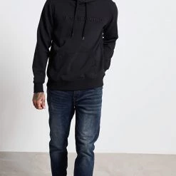 Aνδρική φούτερ μπλούζα FUNKY BUDDHA μαύρη