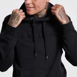 Aνδρική φούτερ μπλούζα FUNKY BUDDHA μαύρη -Πλεκτά-Ζακέτες Εκπτώσεις 7004577.0 0001 3 funky buddha aνδρική φούτερ μπλούζα funky buddha μαύρη x1000