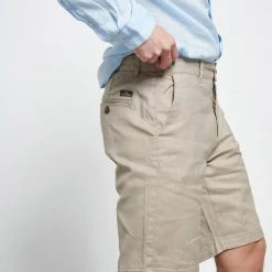 Ανδρική λινή Chino βερμούδα FUNKY BUDDHA μπεζ -Πλεκτά-Ζακέτες Εκπτώσεις 7004584.0 0001 3 funky buddha ανδρική λινή chino βερμούδα funky buddha μπεζ x1000