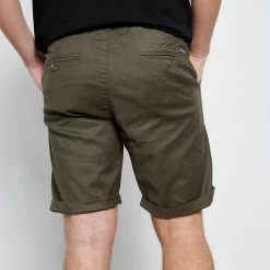 Ανδρική λινή Chino βερμούδα FUNKY BUDDHA πράσινη -Πλεκτά-Ζακέτες Εκπτώσεις 7004584.0 0002 5 funky buddha ανδρική λινή chino βερμούδα funky buddha πράσινη x1000