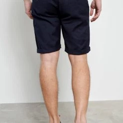 Ανδρική λινή Chino βερμούδα FUNKY BUDDHA μπλε -Πλεκτά-Ζακέτες Εκπτώσεις 7004584.0 0003 4 funky buddha ανδρική λινή chino βερμούδα funky buddha μπλε x1000