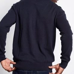 Ανδρική πλεκτή μπλούζα FUNKY BUDDHA μπλε -Πλεκτά-Ζακέτες Εκπτώσεις 7004921.0 0002 4 funky buddha ανδρική πλεκτή μπλούζα funky buddha μπλε x1000