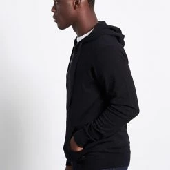 Πλεκτή ζακέτα με φερμουάρ και κουκούλα FUNKY BUDDHA μαύρη -Πλεκτά-Ζακέτες Εκπτώσεις 7004923.0 0001 3 funky buddha πλεκτή ζακέτα με φερμουάρ και κουκούλα funky buddha μαύρη x1000