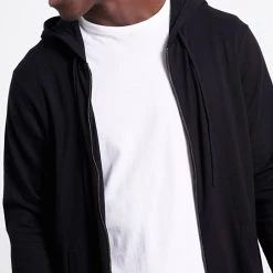 Πλεκτή ζακέτα με φερμουάρ και κουκούλα FUNKY BUDDHA μαύρη -Πλεκτά-Ζακέτες Εκπτώσεις 7004923.0 0001 5 funky buddha πλεκτή ζακέτα με φερμουάρ και κουκούλα funky buddha μαύρη x1000