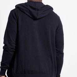 Ανδρική πλεκτή ζακέτα με φερμουάρ και κουκούλα FUNKY BUDDHA μπλε -Πλεκτά-Ζακέτες Εκπτώσεις 7004923.0 0002 4 funky buddha ανδρική πλεκτή ζακέτα με φερμουάρ και κουκούλα funky buddha μπλε x1000