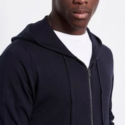 Ανδρική πλεκτή ζακέτα με φερμουάρ και κουκούλα FUNKY BUDDHA μπλε -Πλεκτά-Ζακέτες Εκπτώσεις 7004923.0 0002 5 funky buddha ανδρική πλεκτή ζακέτα με φερμουάρ και κουκούλα funky buddha μπλε x1000