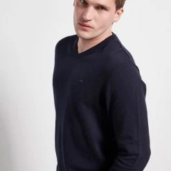 Ανδρική πλεκτή μπλούζα FUNKY BUDDHA μπλε -Πλεκτά-Ζακέτες Εκπτώσεις 7004976.0 0001 3 funky buddha ανδρική πλεκτή μπλούζα funky buddha μπλε x1000