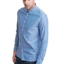 Ανδρικό μακρυμάνικο πουκάμισο FUNKY BUDDHA γαλάζιο -Πλεκτά-Ζακέτες Εκπτώσεις 7005008.0 0001 3 funky buddha ανδρικό μακρυμάνικο πουκάμισο funky buddha γαλάζιο x1000