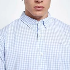 Ανδρικό πουκάμισο FUNKY BUDDHA γαλάζιο λευκό καρό -Πλεκτά-Ζακέτες Εκπτώσεις 7005104.0 0001 4 funky buddha ανδρικό πουκάμισο funky buddha γαλάζιο λευκό καρό x1000