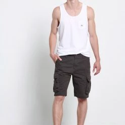 Ανδρική Cargo βερμούδα FUNKY BUDDHA μαύρο