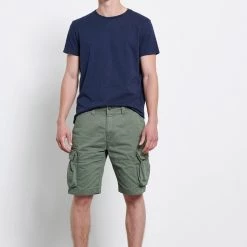 Ανδρική Cargo βερμούδα FUNKY BUDDHA λαδί