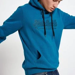 Ανδρική φούτερ μπλούζα FUNKY BUDDHA μπλε -Πλεκτά-Ζακέτες Εκπτώσεις 7006715.0 0001 4 funky buddha ανδρική φούτερ μπλούζα funky buddha μπλε x1000