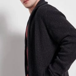 Ανδρική πλεκτή ζακέτα FUNKY BUDDHA ανθρακί -Πλεκτά-Ζακέτες Εκπτώσεις 7006733.0 0001 3 funky buddha ανδρική πλεκτή ζακέτα funky buddha ανθρακί x1000