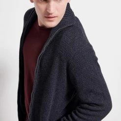 Ανδρική πλεκτή ζακέτα FUNKY BUDDHA μπλε -Πλεκτά-Ζακέτες Εκπτώσεις 7006737.0 0001 4 funky buddha ανδρική πλεκτή ζακέτα funky buddha μπλε x1000