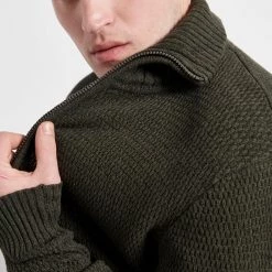 Ανδρική πλεκτή ζακέτα FUNKY BUDDHA πράσινη -Πλεκτά-Ζακέτες Εκπτώσεις 7006738.0 0001 4 funky buddha ανδρική πλεκτή ζακέτα funky buddha πράσινη x1000