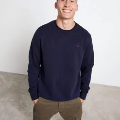 Ανδρική φούτερ μπλούζα FUNKY BUDDHA Essential μπλε -Πλεκτά-Ζακέτες Εκπτώσεις 7006755.0 0001 2 funky buddha ανδρική φούτερ μπλούζα funky buddha essential μπλε x1000