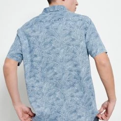 Ανδρικό κοντομάνικο πουκάμισο FUNKY BUDDHA μπλε -Πλεκτά-Ζακέτες Εκπτώσεις 7006759.0 0001 4 funky buddha ανδρικό κοντομάνικο πουκάμισο funky buddha μπλε x1000
