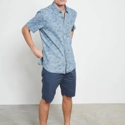 Ανδρικό κοντομάνικο πουκάμισο FUNKY BUDDHA μπλε -Πλεκτά-Ζακέτες Εκπτώσεις 7006759.0 0001 5 funky buddha ανδρικό κοντομάνικο πουκάμισο funky buddha μπλε x1000