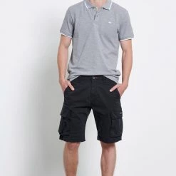 Ανδρική Cargo βερμούδα FUNKY BUDDHA μαύρο
