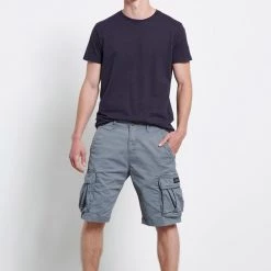 Ανδρική Cargo βερμούδα FUNKY BUDDHA γκρι