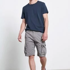 Ανδρική Cargo βερμούδα FUNKY BUDDHA γκρι
