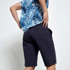 Ανδρική βερμούδα FUNKY BUDDHA μπλε -Πλεκτά-Ζακέτες Εκπτώσεις 7006781.0 0001 4 funky buddha ανδρική βερμούδα funky buddha μπλε x1000