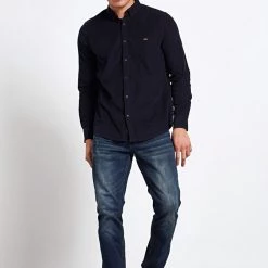 Ανδρικό πουκάμισο FUNKY BUDDHA μπλε